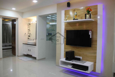 F-11/ Executive heights apartment 2 bedroom attached bathroom TV lounge kitchen store