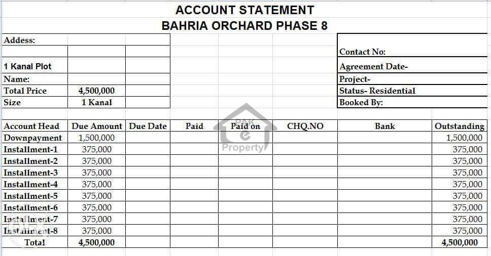 Residential and commercial plots in 2 year installment plan Orchard