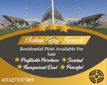 Residential Plots Available For Sale In Precinct 18 Bahria Town Karachi