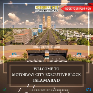 Motorway city executive block - 5 marla - plot for sale.