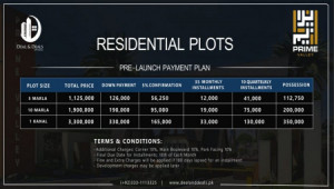 Prime Valley Islamabad Residential Payment Plan