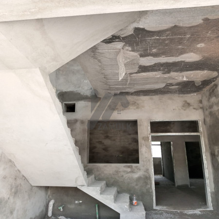 5 marla grey structure house