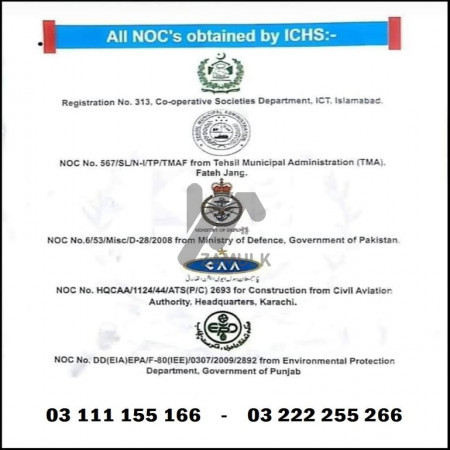 ICHS TOWN 10 Marla plot for sale. Balloted plots