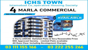 ICHS 4 Marla Commercial Plot for sale. Islamabad Cooperative Housing Society