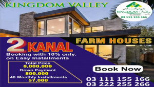 Kingdom Valley 2 Kanal Farm House for sale